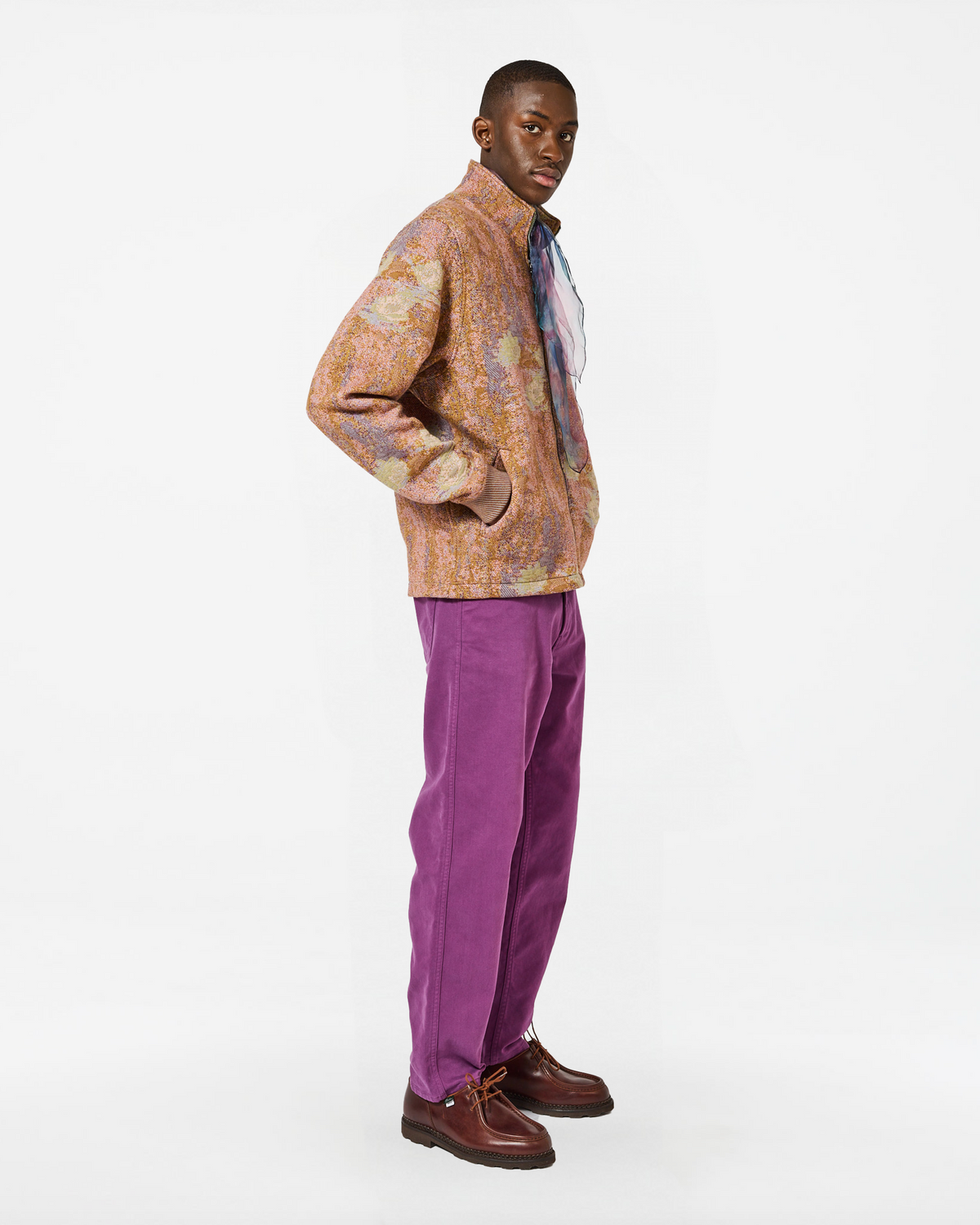 MALO NYMPHÉAS MULTI-KHAKI JACKET