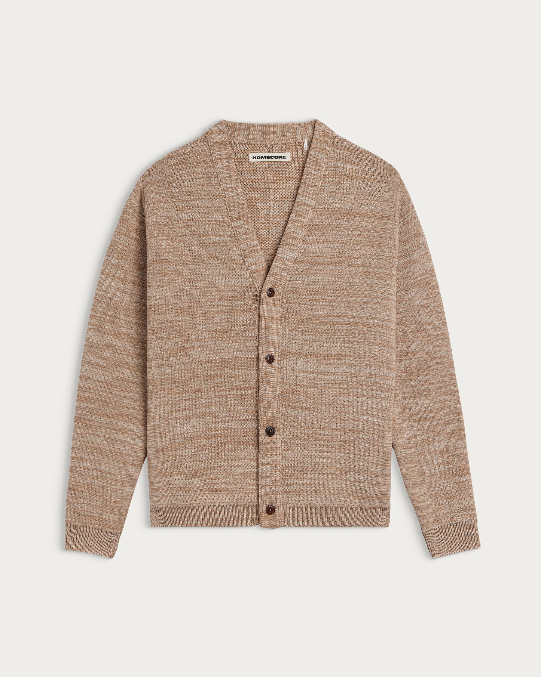 CARDIGAN MANOLO MERINO BEIGE MELANGE