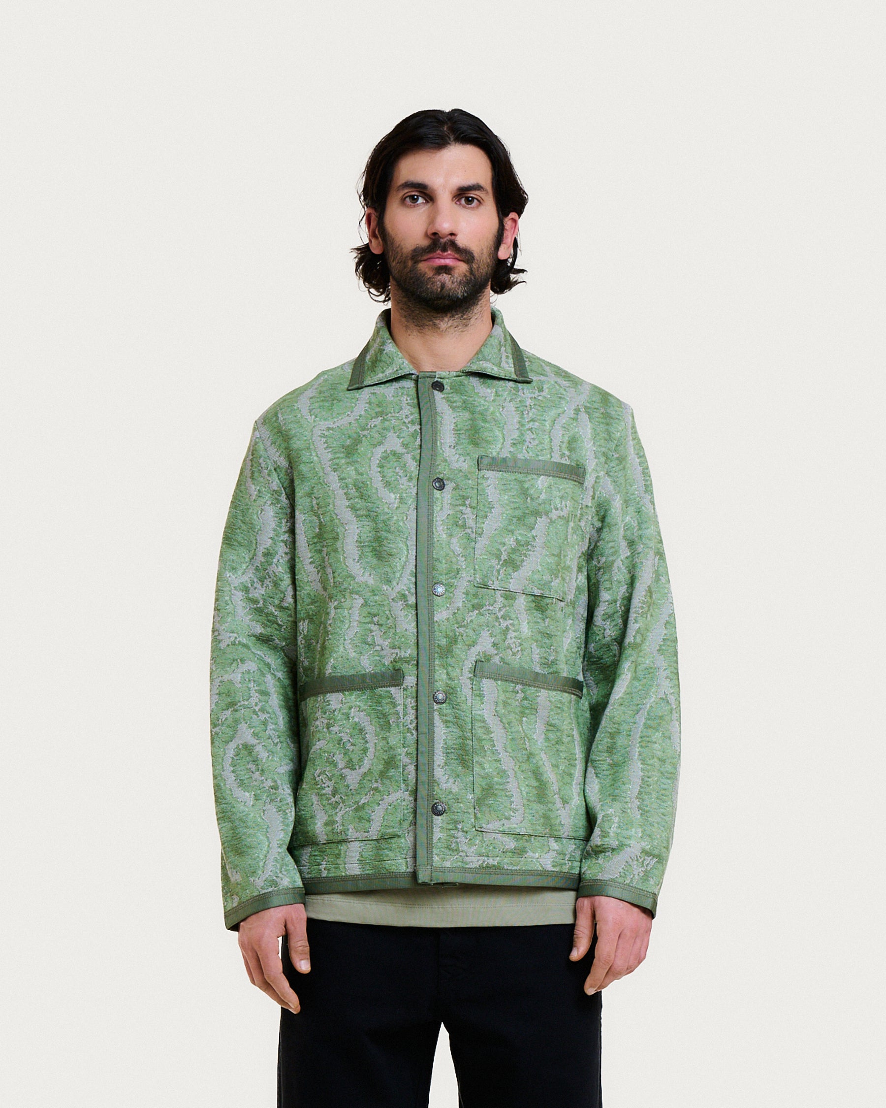 MAS CORAL GREEN MULTI JACKET