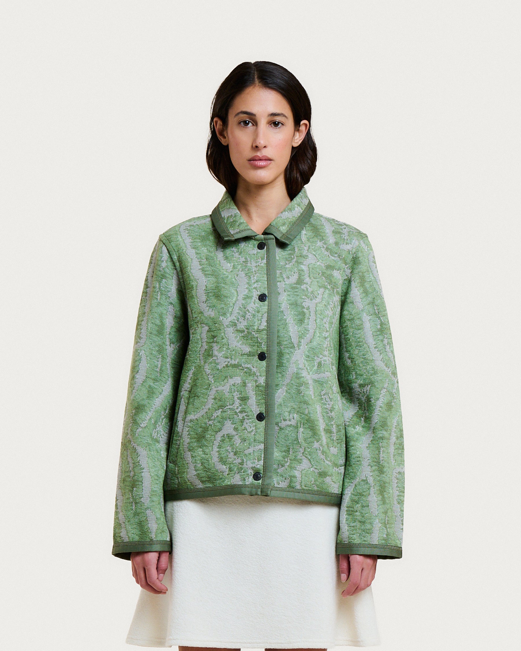 MAS CORAL GREEN MULTI JACKET