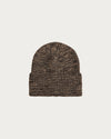 MERINO SPECKLED BROWN BEANIE