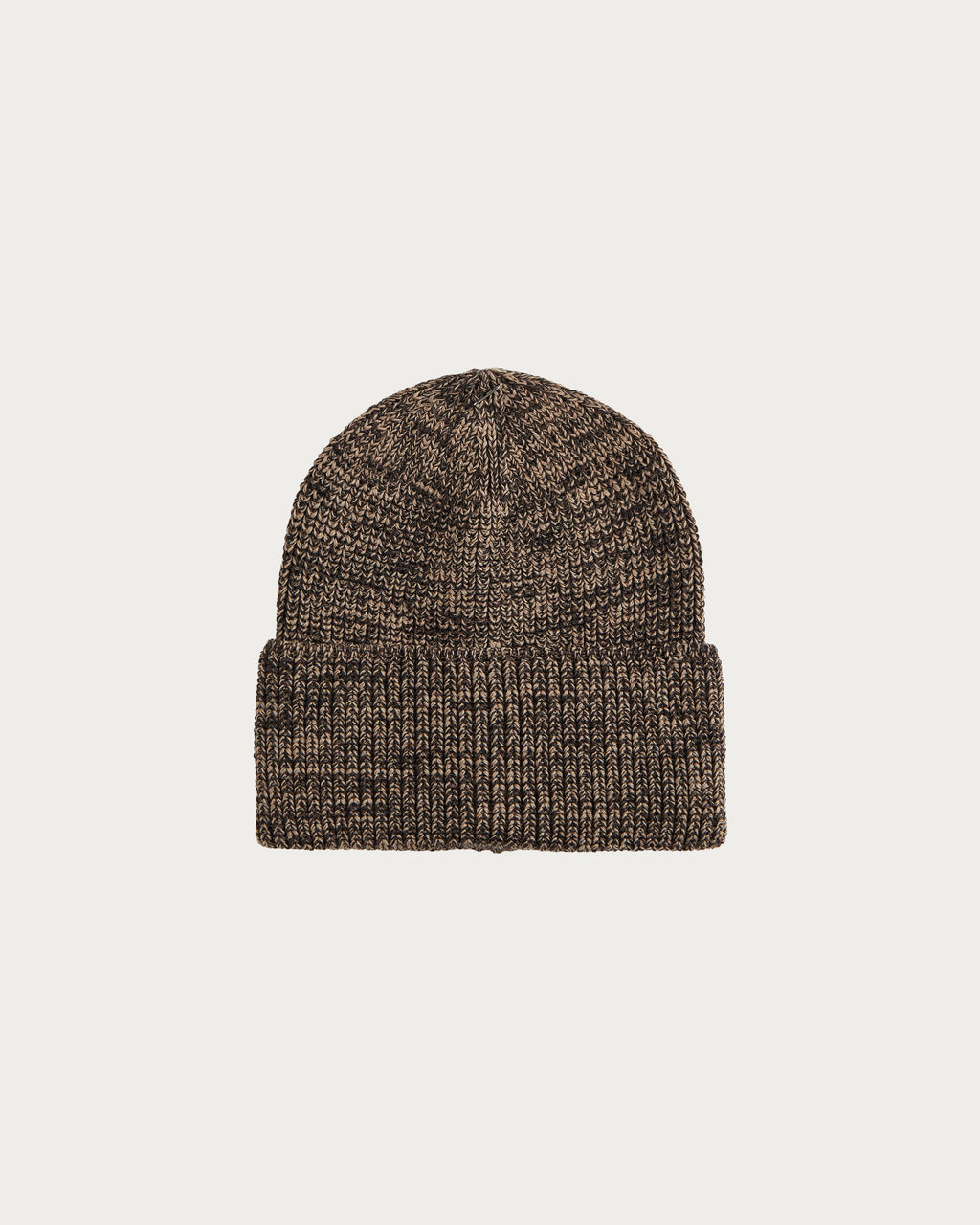 MERINO SPECKLED BROWN BEANIE