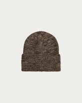 MERINO SPECKLED BROWN BEANIE