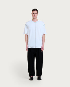 MULTICO BASEBALL WHITE-GREEN T-SHIRT