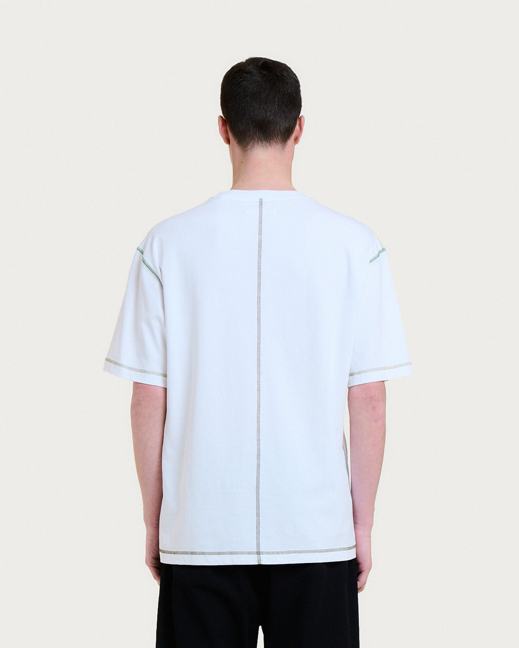 MULTICO BASEBALL WHITE-GREEN T-SHIRT