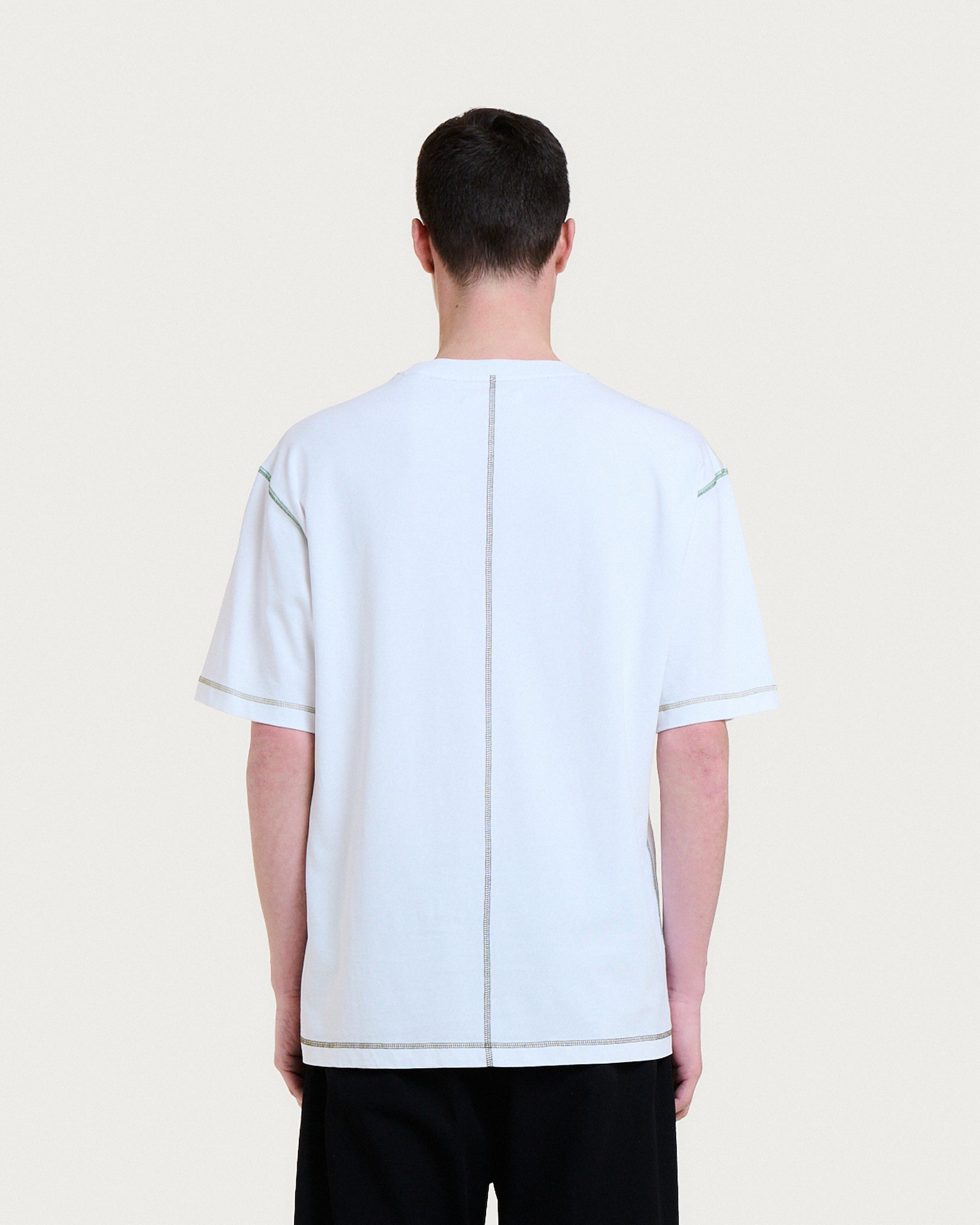 MULTICO BASEBALL WHITE-GREEN T-SHIRT