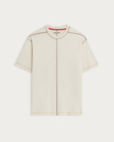 T-SHIRT MULTICO BASEBALL CREAM-BROWN