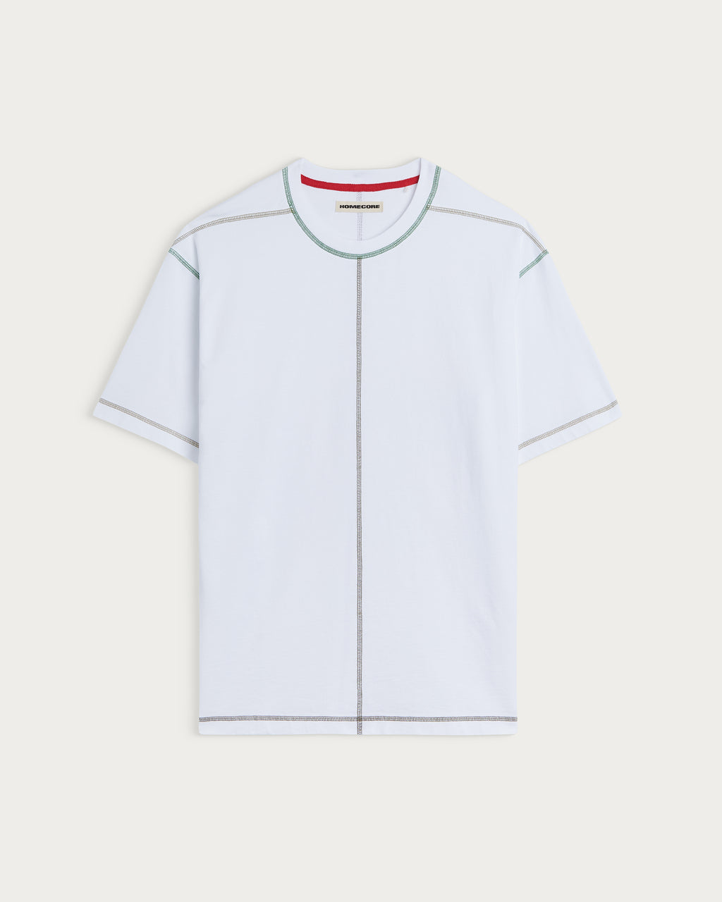 MULTICO BASEBALL WHITE-GREEN T-SHIRT