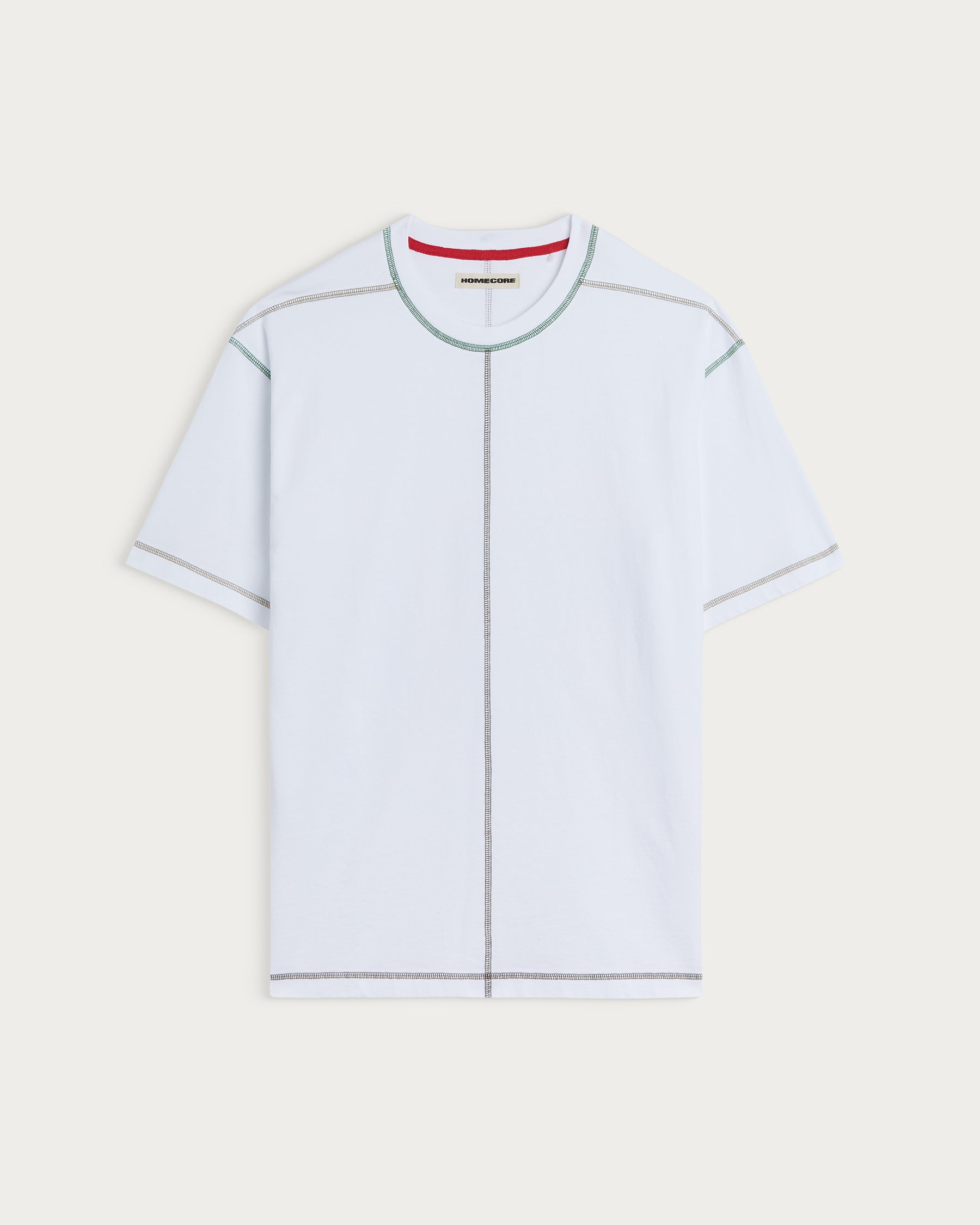 MULTICO BASEBALL WHITE-GREEN T-SHIRT