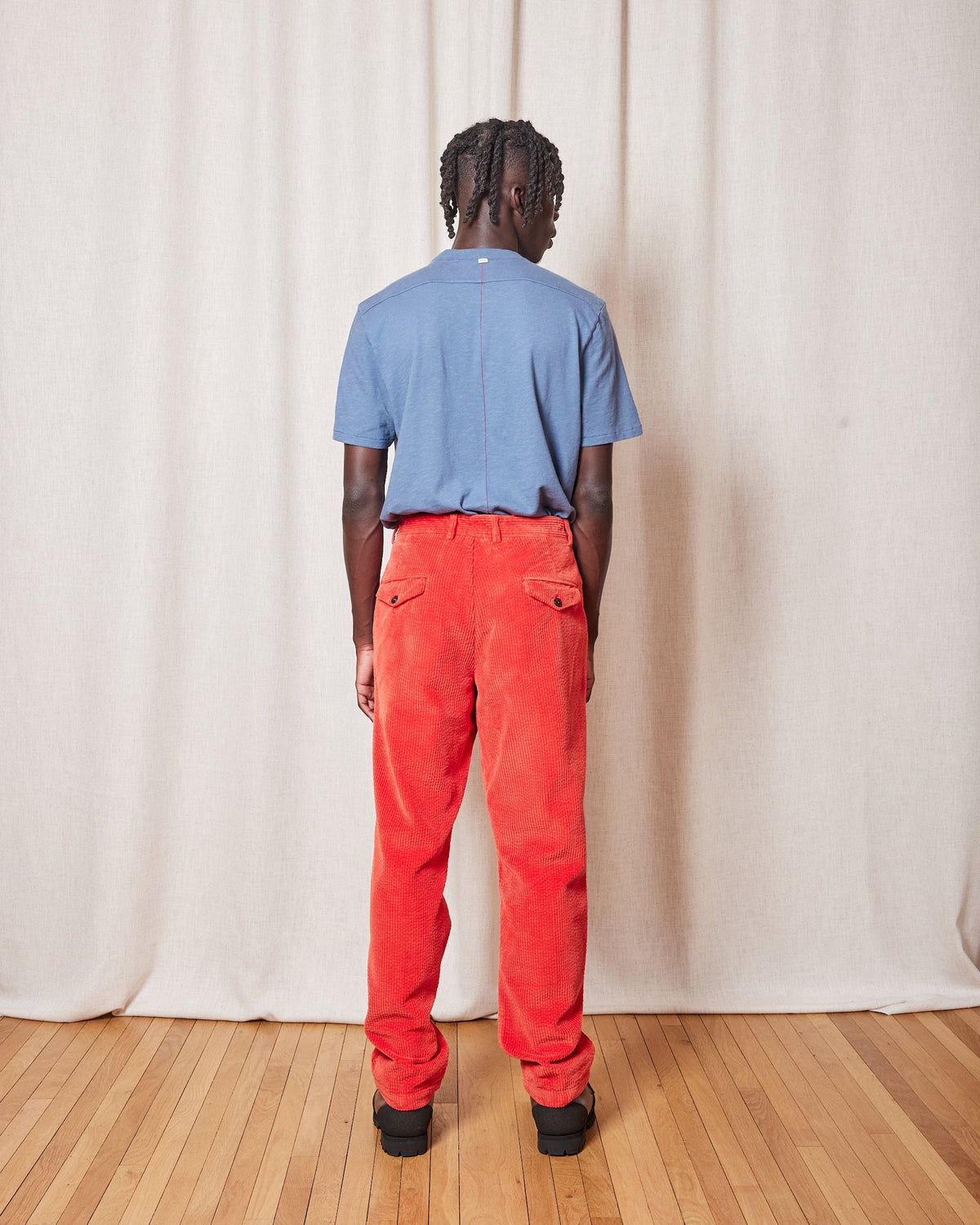 PANTALON OREL CORD GRAPEFRUIT