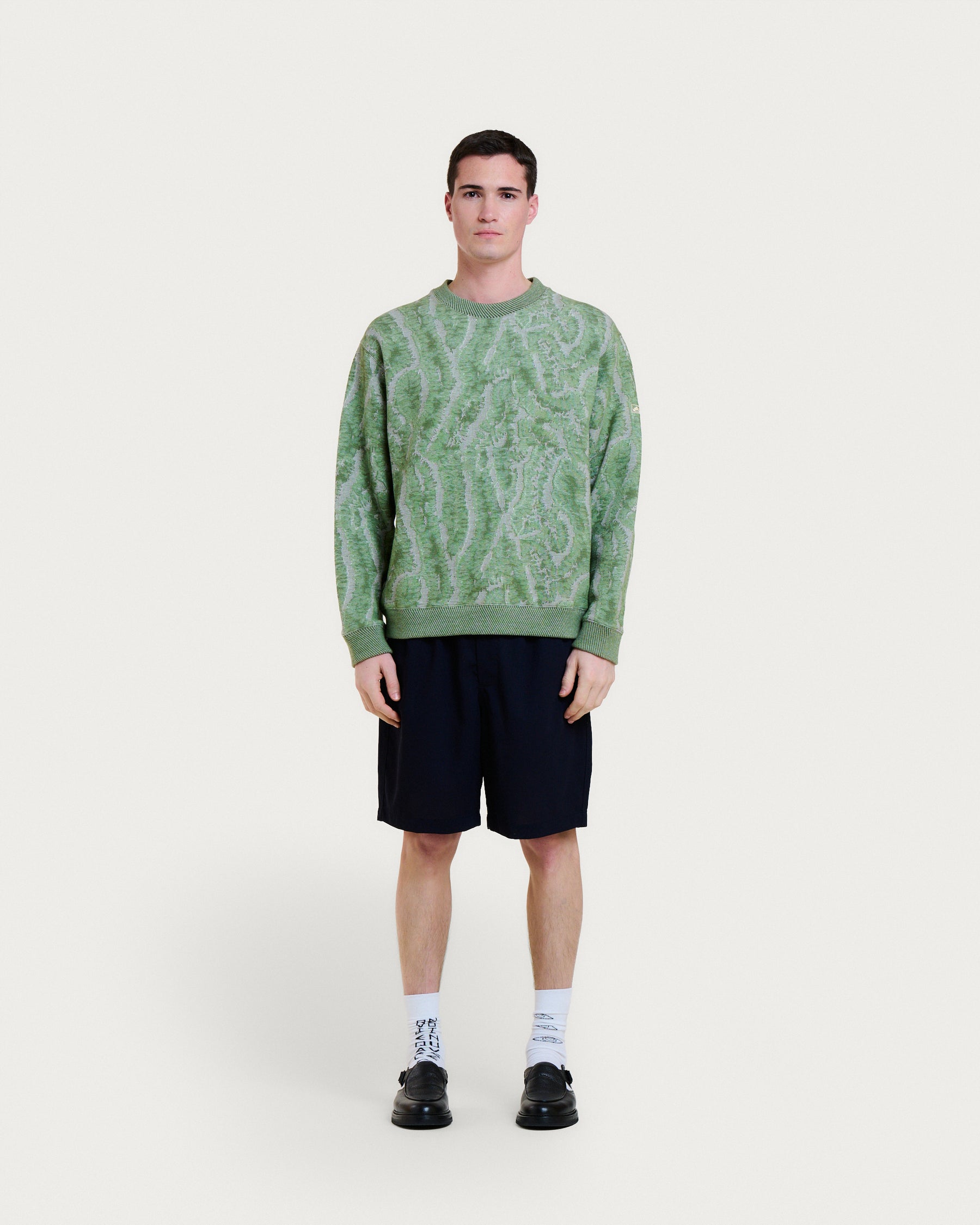 PAC CORAL GREEN MULTI SWEATSHIRT