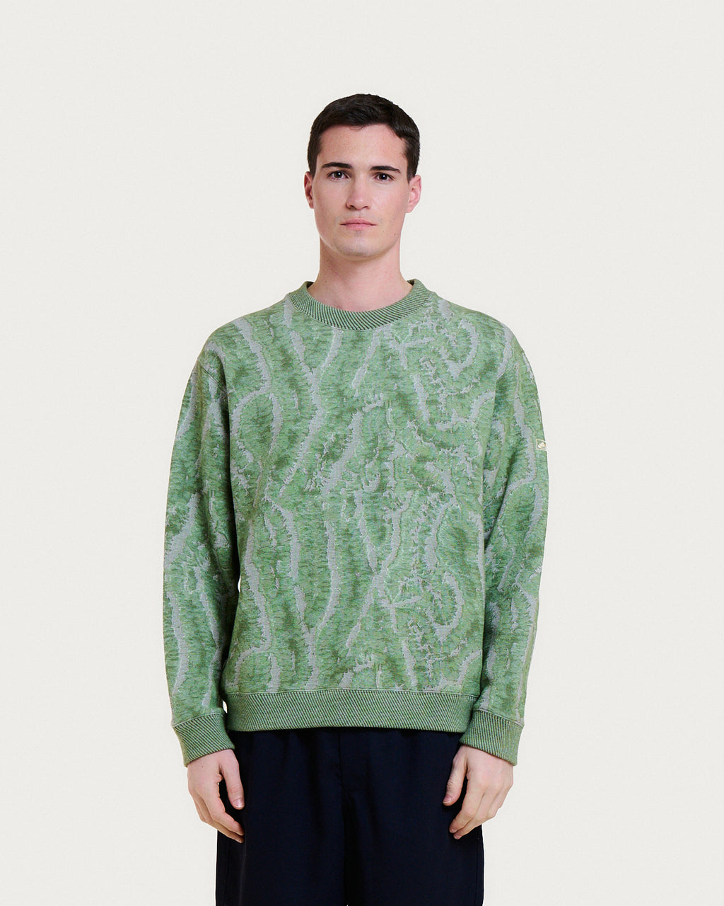 PAC CORAL GREEN MULTI SWEATSHIRT