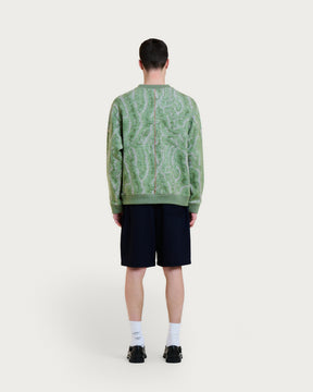 PAC CORAL GREEN MULTI SWEATSHIRT
