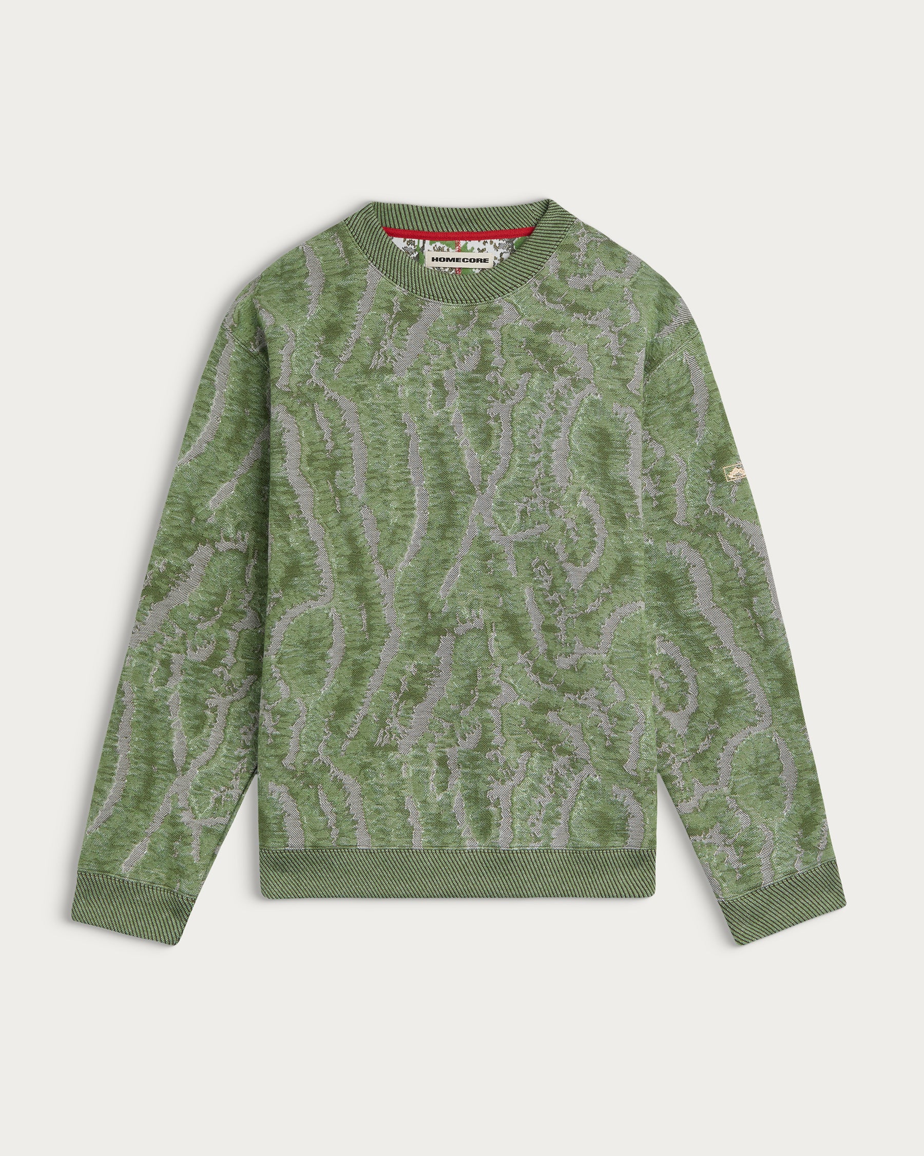 PAC CORAL GREEN MULTI SWEATSHIRT