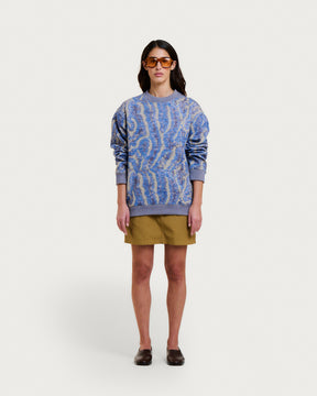 PAC CORAL BLUE MULTI SWEATSHIRT 