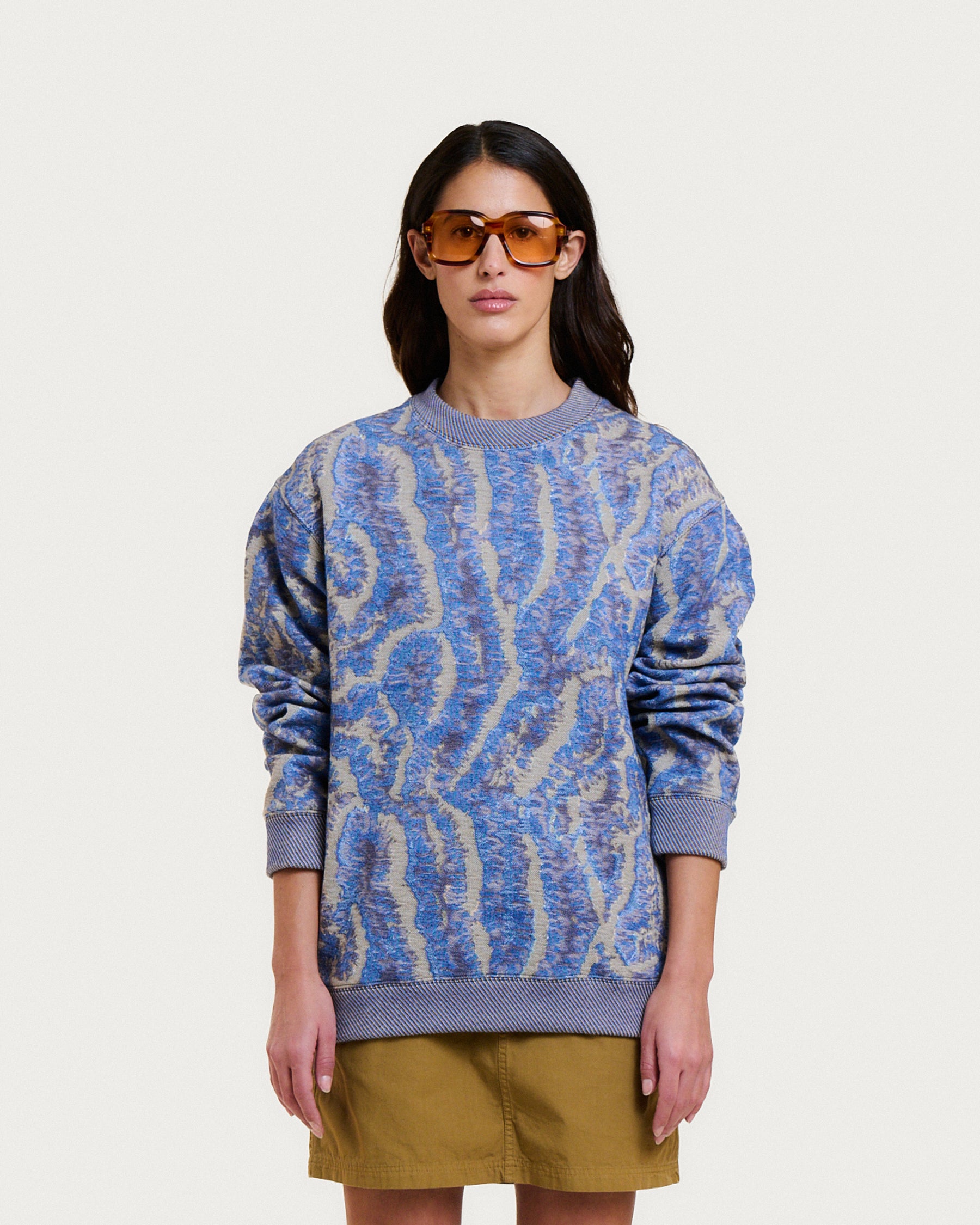 PAC CORAL BLUE MULTI SWEATSHIRT 