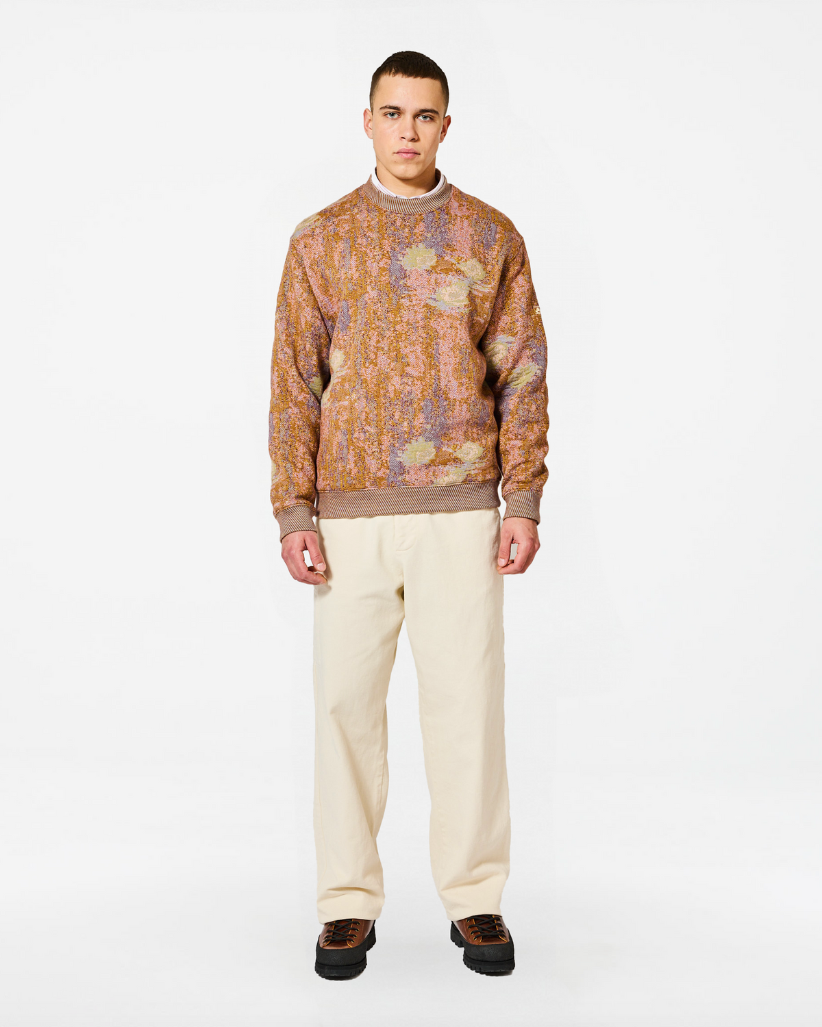 PAC NYMPHEAS MULTI-KHAKI SWEATSHIRT