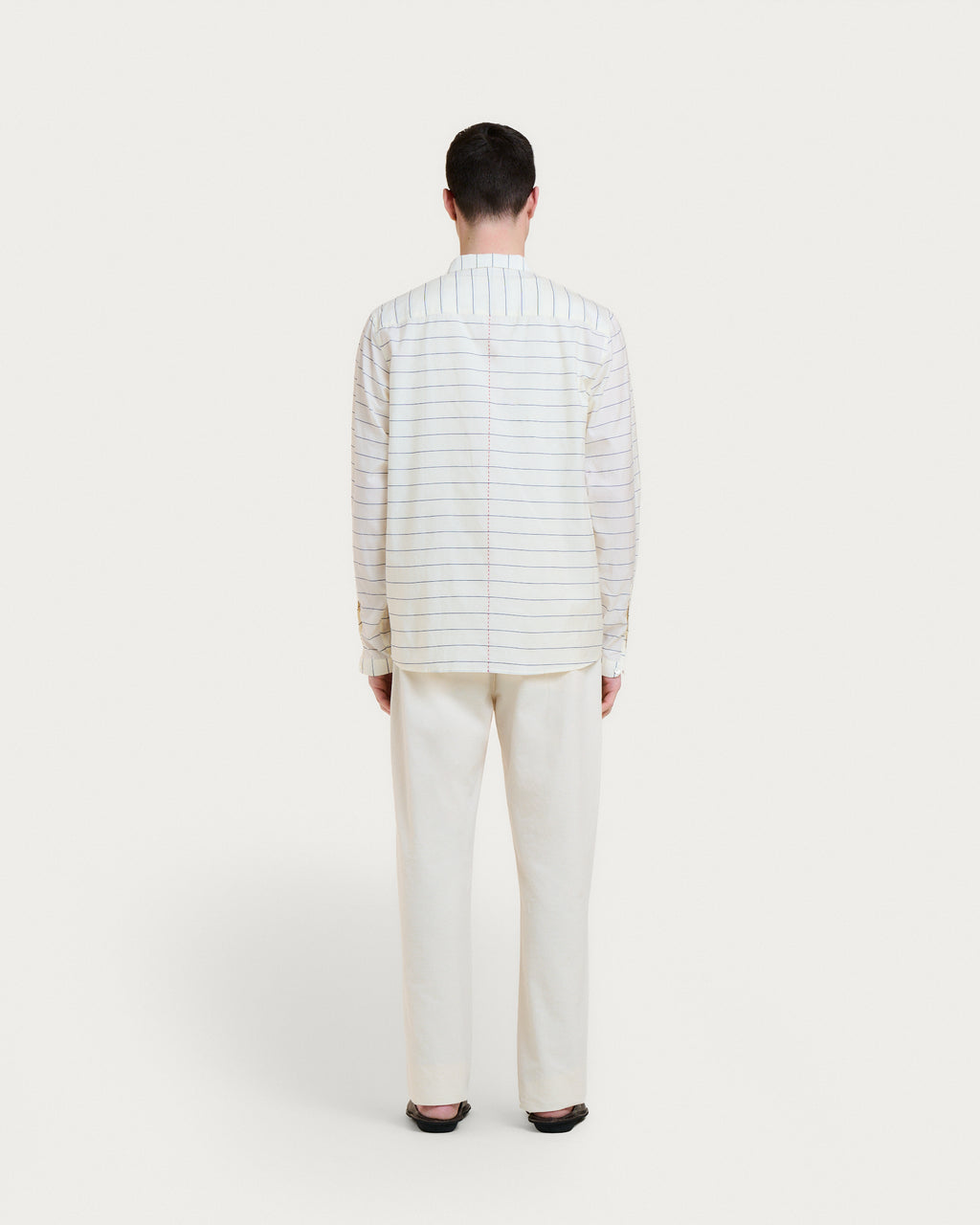 PALA NALYA ECRU STRIPES SHIRT