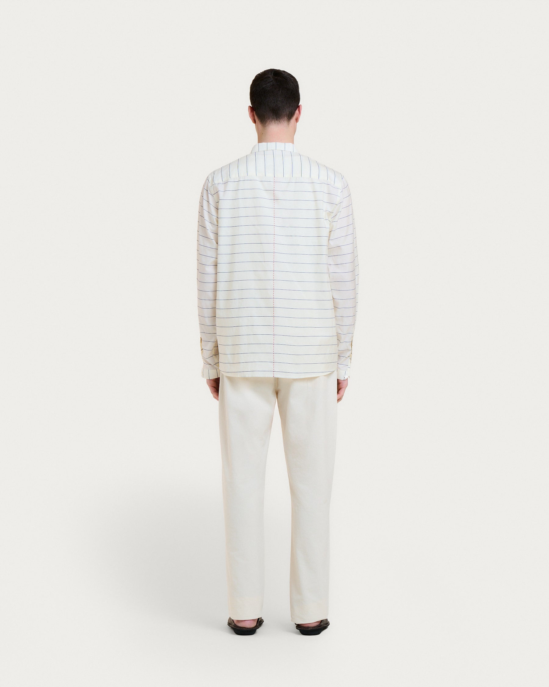 PALA NALYA ECRU STRIPES SHIRT