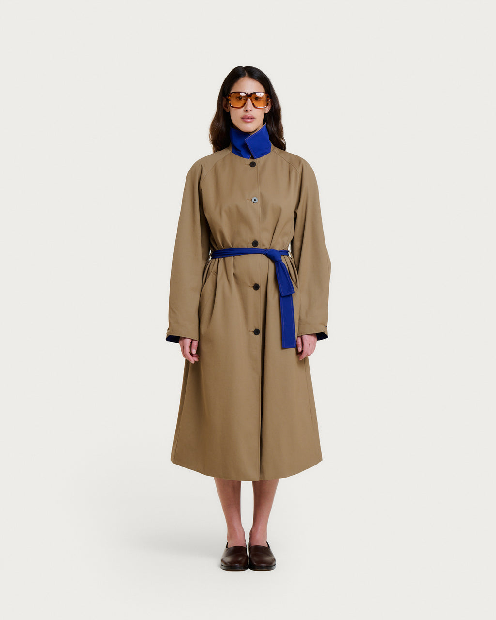 TRENCH PALMER BEIGE-BLUE