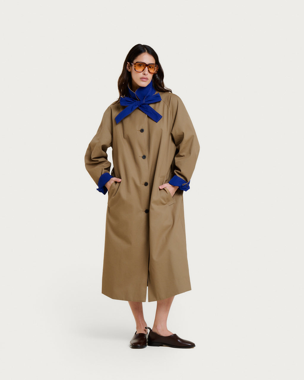 TRENCH PALMER BEIGE-BLUE