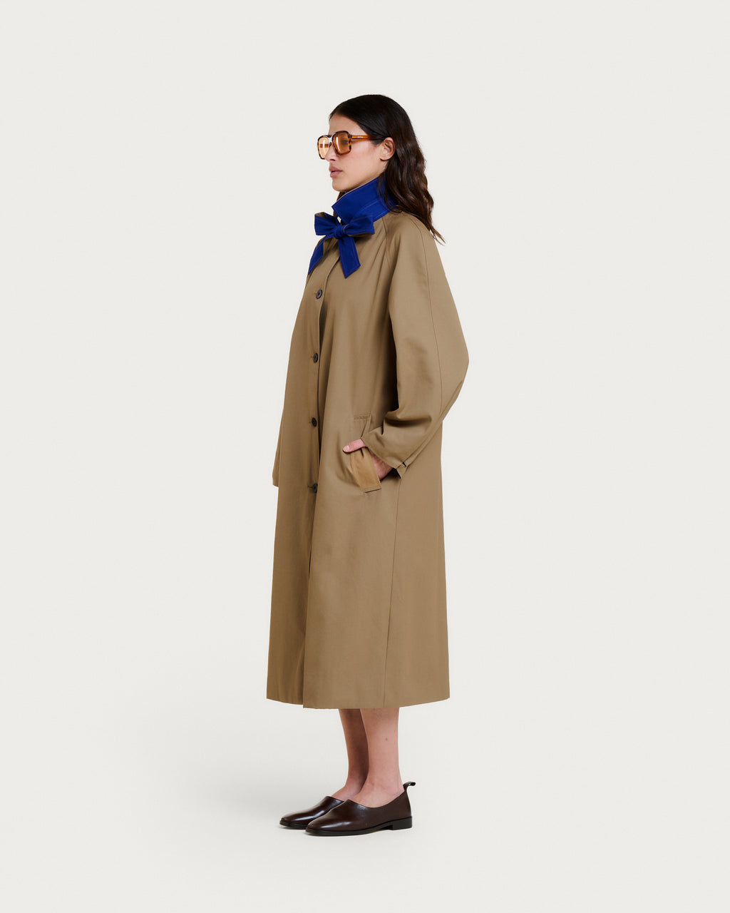 TRENCH PALMER BEIGE-BLUE