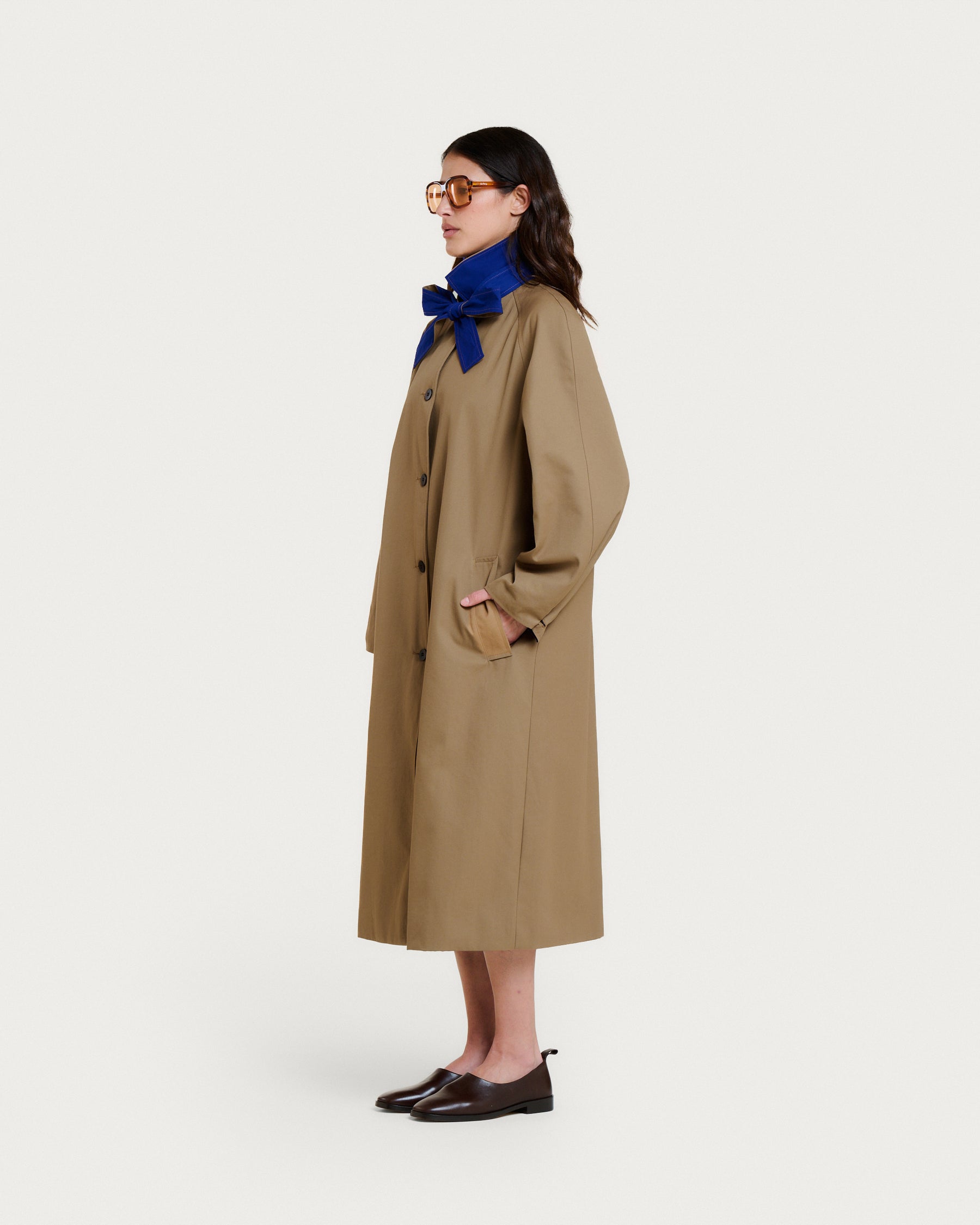 TRENCH PALMER BEIGE-BLUE
