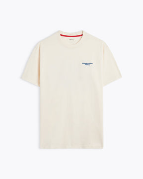 T-SHIRT PARIS 10 TEE CREAM-BLUE