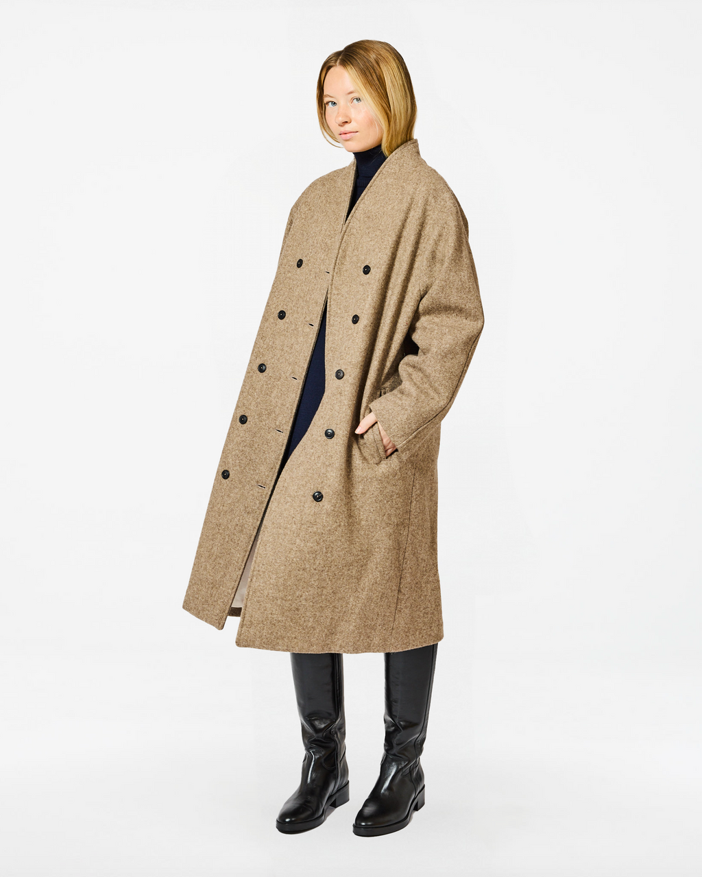 PEONY BUREL OAT BEIGE COAT