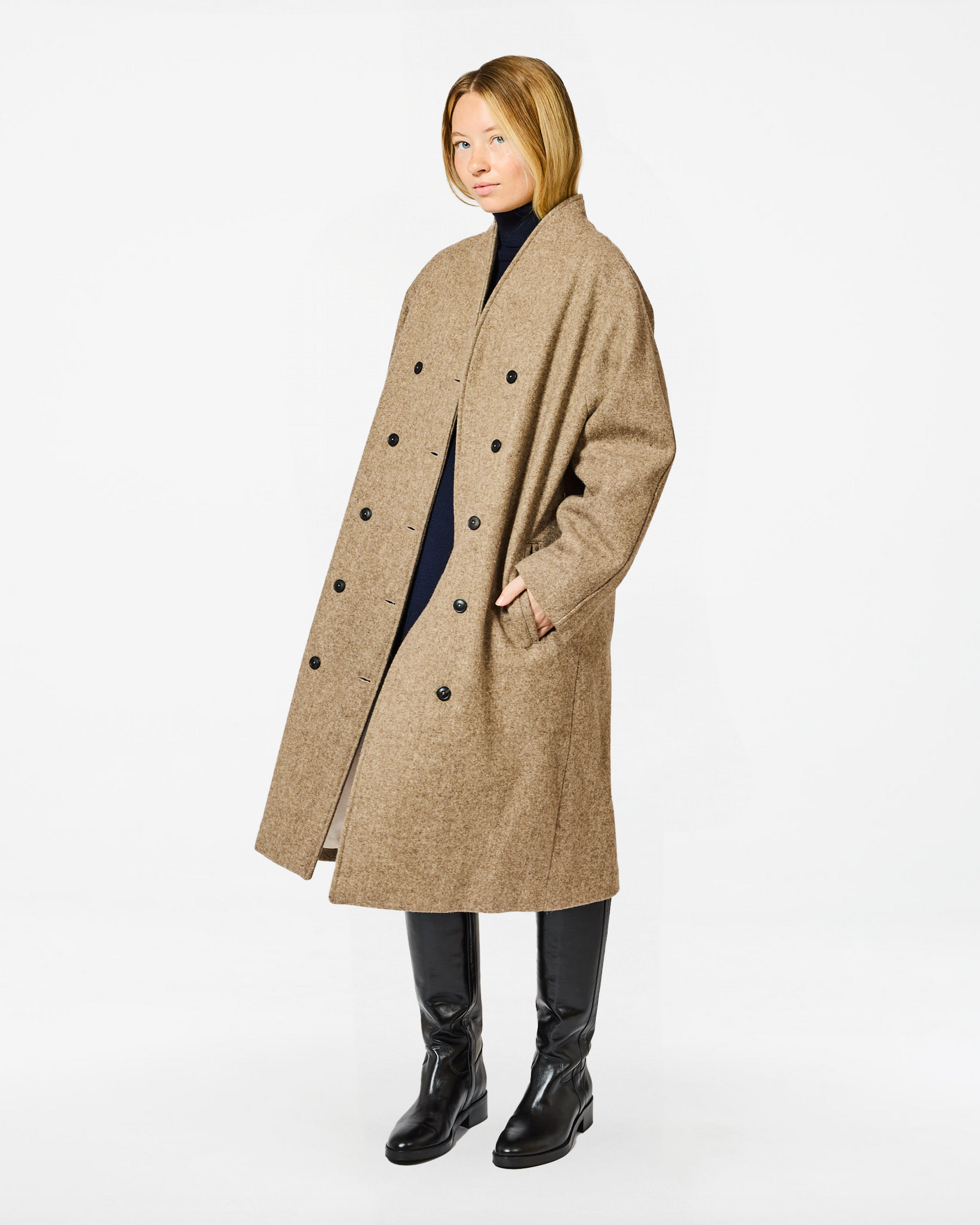 PEONY BUREL OAT BEIGE COAT