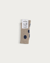 POLKA DOT SOCKS AGAVE-NAVY