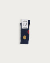 POLKA DOT SOCKS NAVY-MULTI