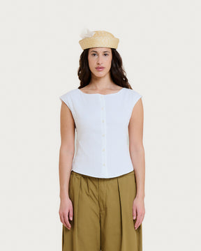 TOP RAVEN MOYA WHITE