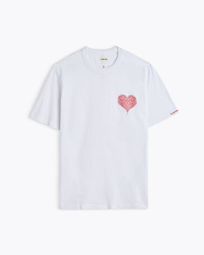 T-SHIRT RODGER BLOOM WHITE-PINK