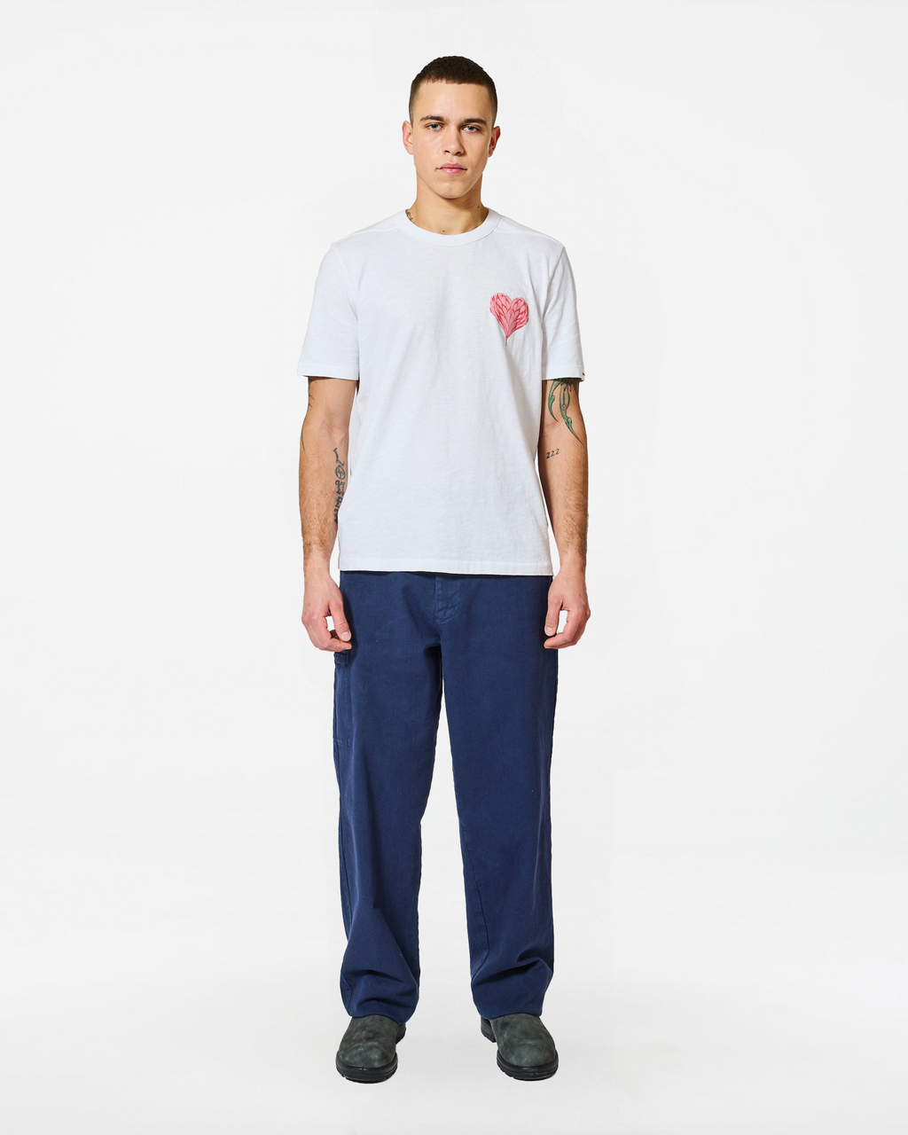 T-SHIRT RODGER BLOOM WHITE-PINK