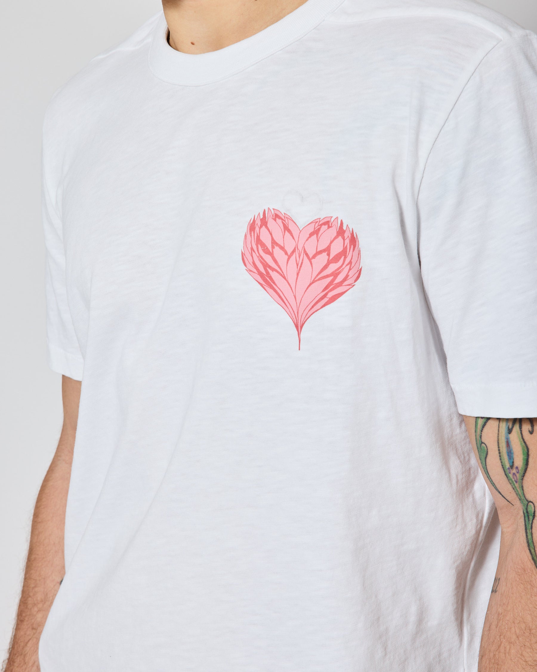 T-SHIRT RODGER BLOOM WHITE-PINK