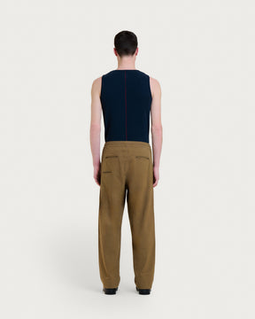 KHAKI SEER SAROUEL PANTS