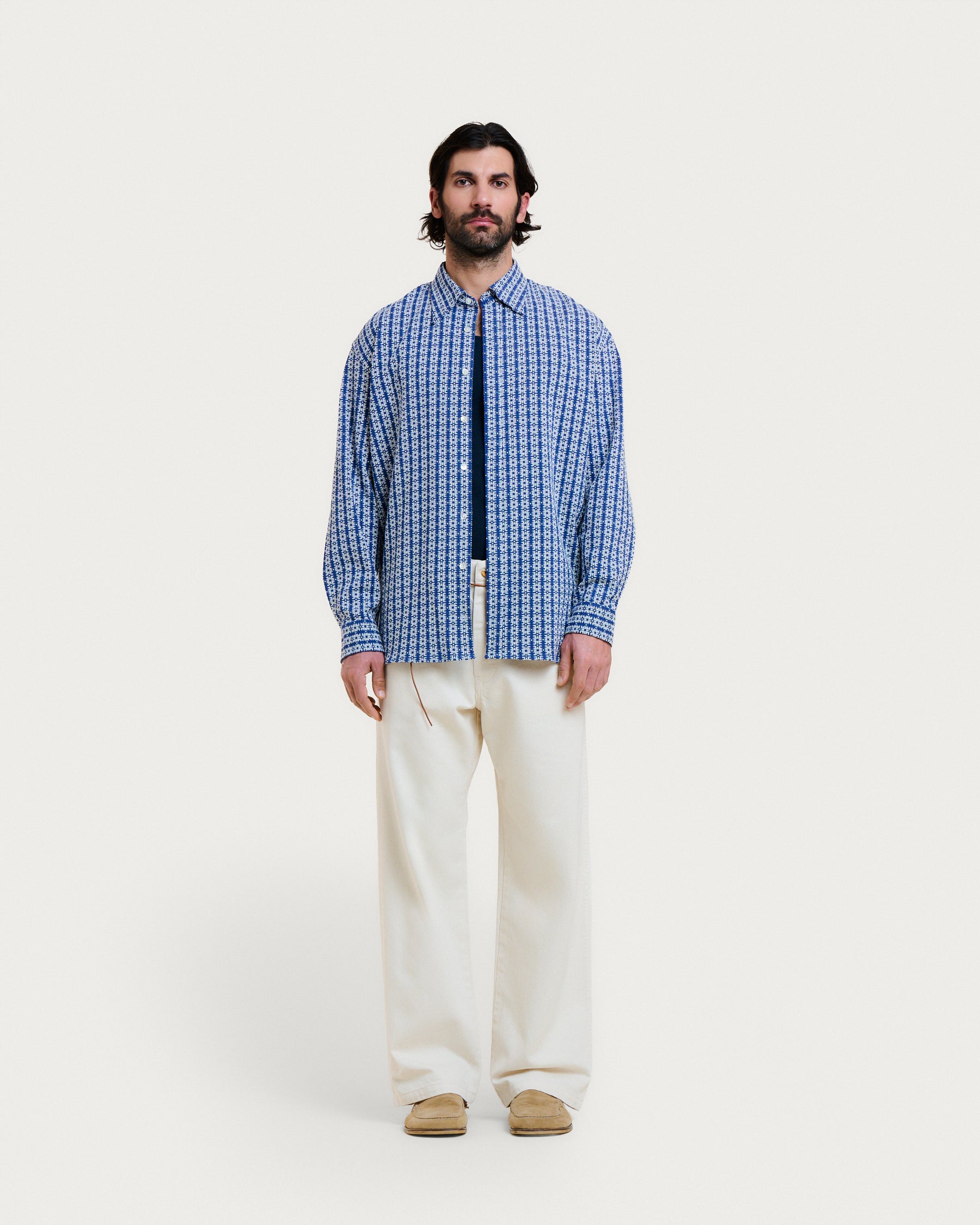 CHEMISE SHADOW MYKONOS BLUE-WHITE
