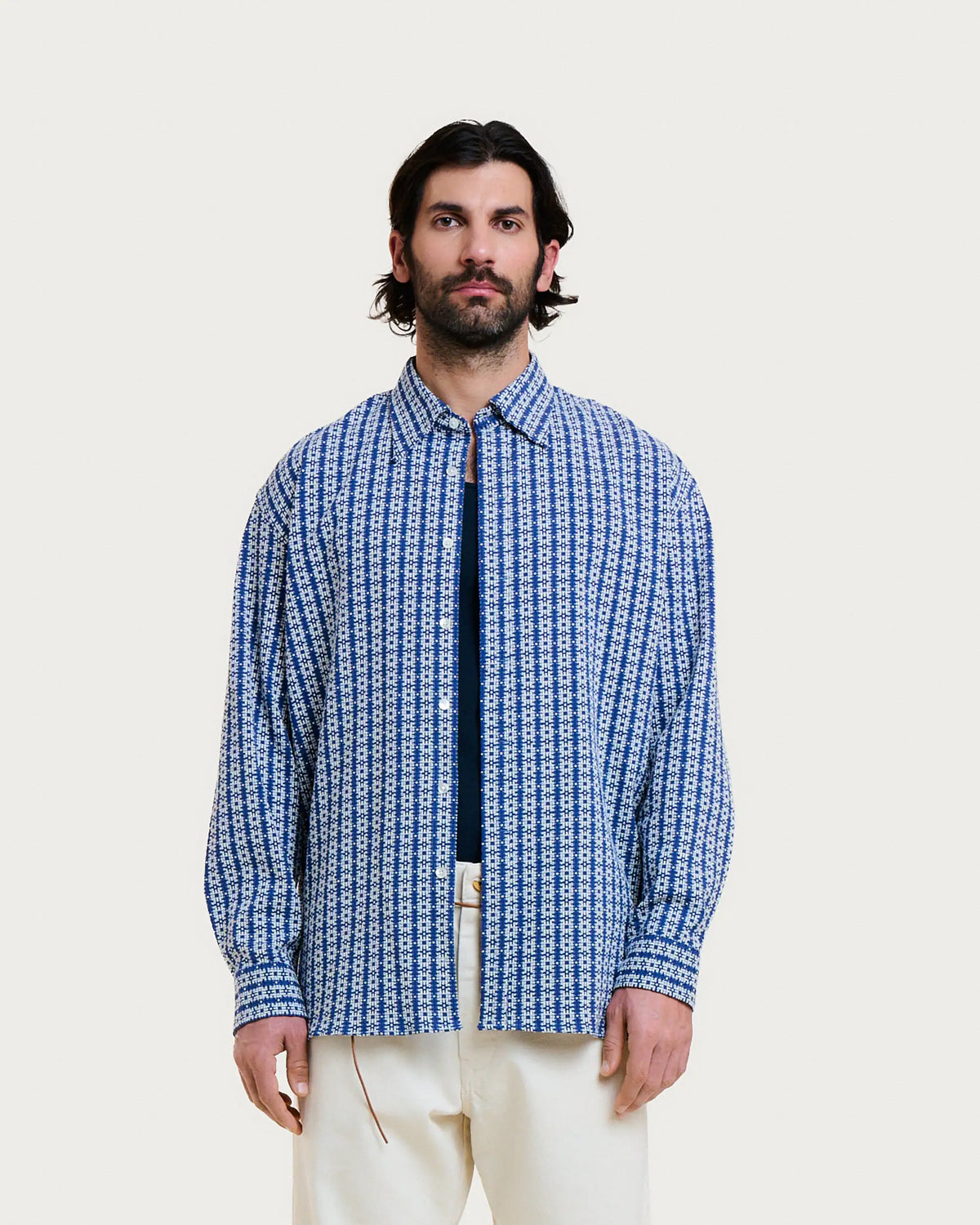 SHADOW SHIRT MYKONOS BLUE-WHITE
