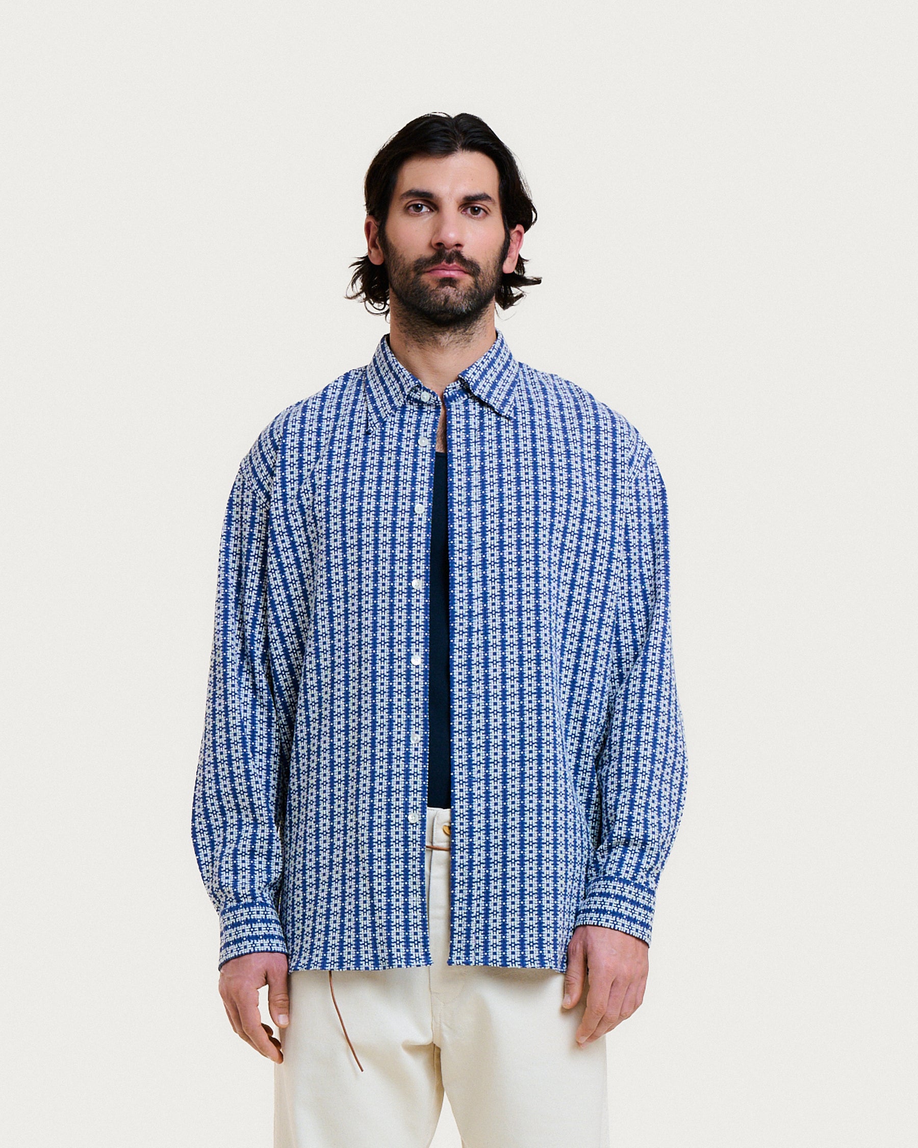 CHEMISE SHADOW MYKONOS BLUE-WHITE