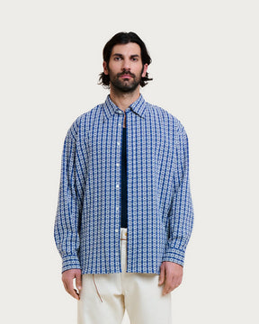SHADOW SHIRT MYKONOS BLUE-WHITE