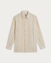 SHADOW NET SHIRT ECRU MULTI