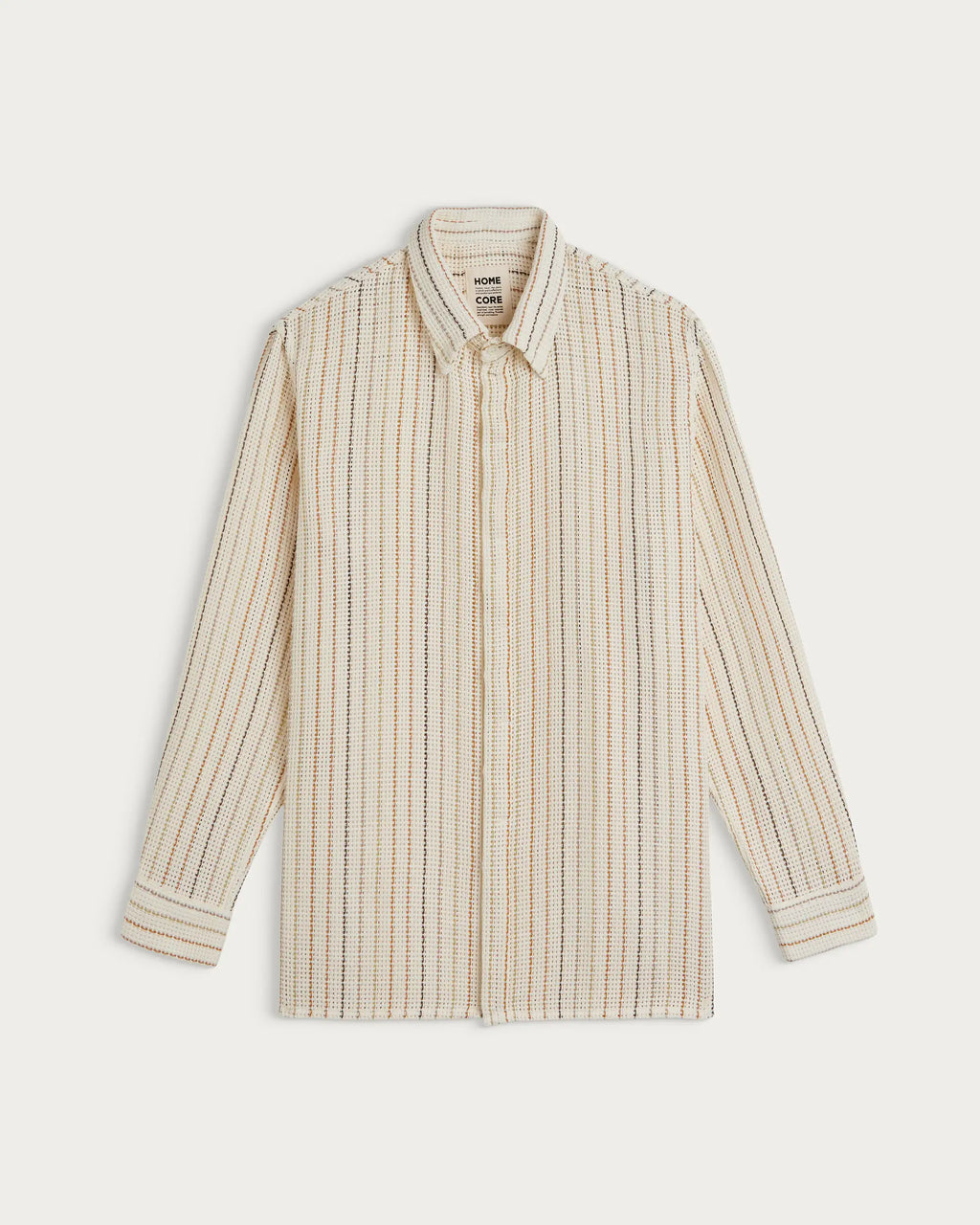SHADOW NET SHIRT ECRU MULTI