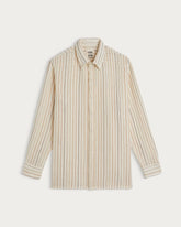 SHADOW NET SHIRT ECRU MULTI