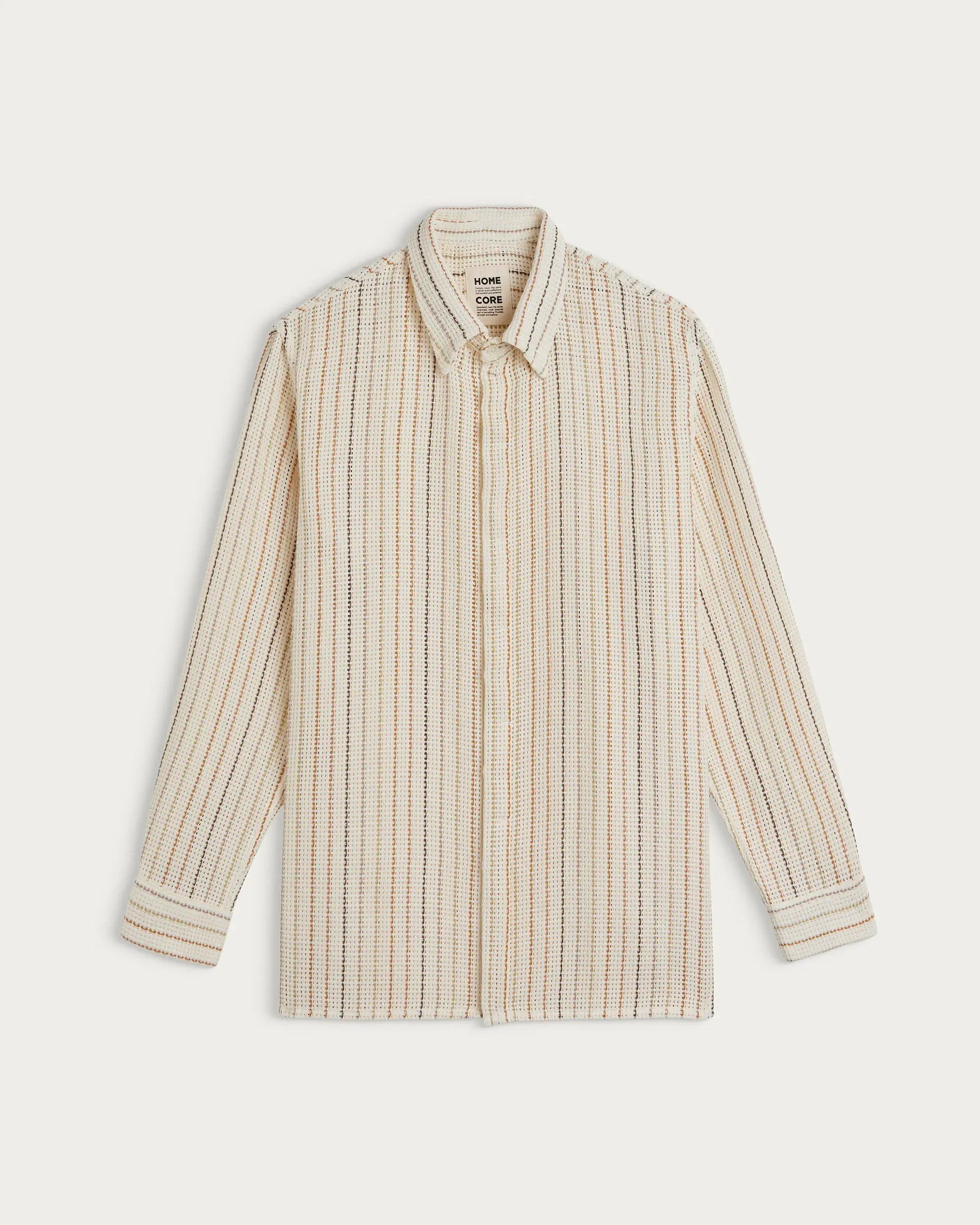 SHADOW NET SHIRT ECRU MULTI