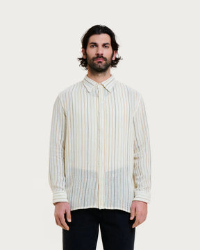 SHADOW NET SHIRT ECRU MULTI