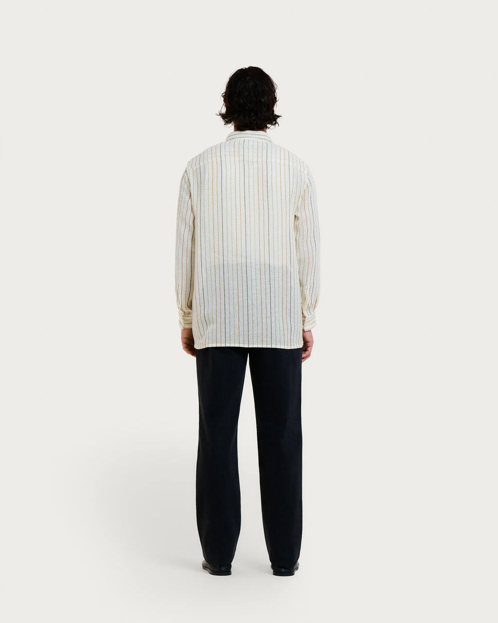 SHADOW NET SHIRT ECRU MULTI