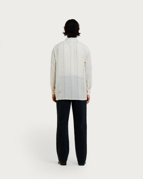 SHADOW NET SHIRT ECRU MULTI