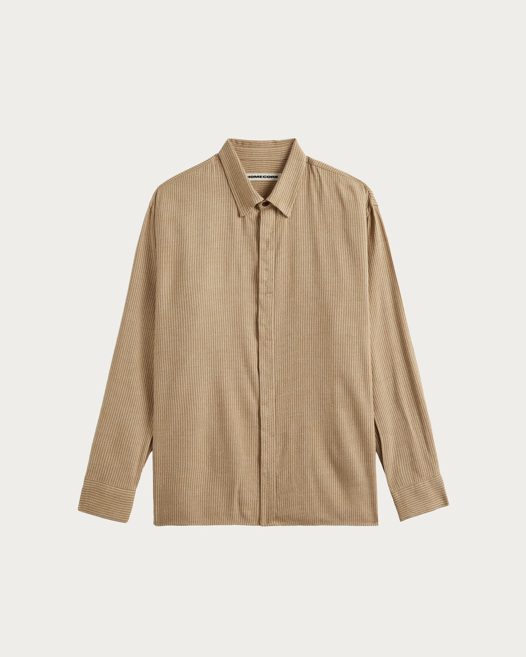 SHADOW SPECK BEIGE STRIPES SHIRT