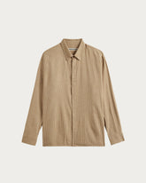 SHADOW SPECK BEIGE STRIPES SHIRT